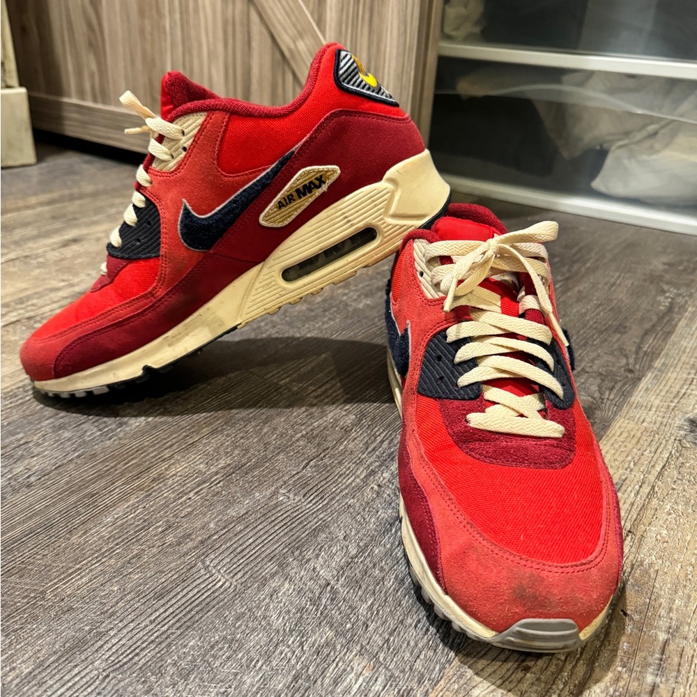 Nike Air Max Red and Cream Men's Shoes